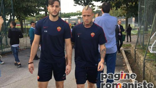 allenamento roma nainggolan manolas
