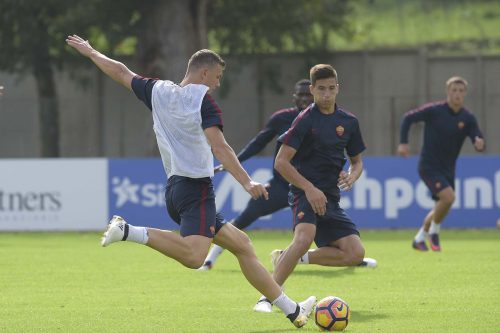 allenamento roma dzeko
