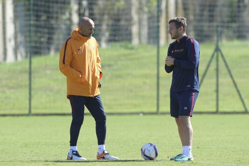 allenamento roma spalletti totti
