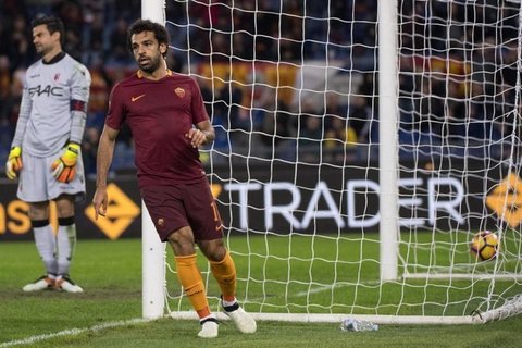 roma-bologna-salah gol esultanza