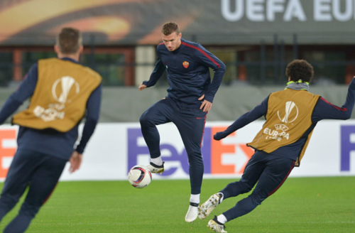 allenamento-roma-dzeko salah