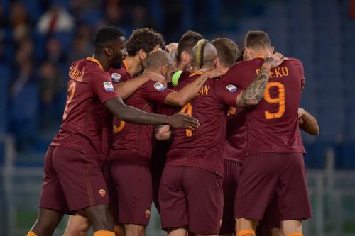 roma-bologna-rudiger-fazio-bruno-peres-perotti-de-rossi-nainggolan-dzeko-salah-gol-esultanza