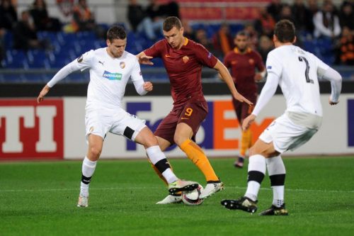 roma-viktoria-plzen-dzeko-kovarik