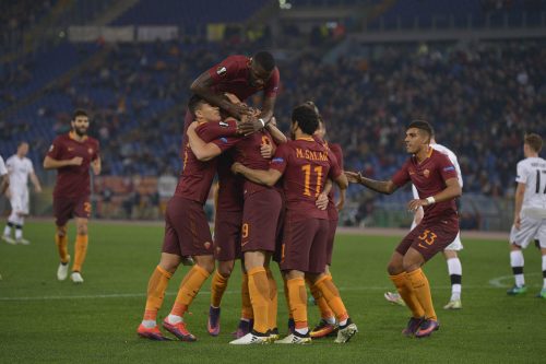 roma-viktoria-plzen-rudiger-paredes-dzeko-salah-emerson-palmieri-gol-esultanza