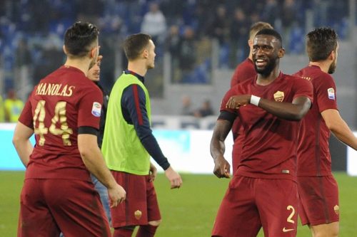 lazio-roma-rudiger-manolas-esultanza