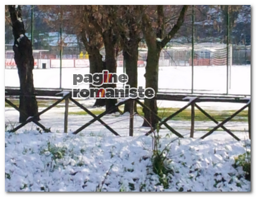 Allenamenti Roma Trigoria neve PR