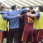 1-lazio-roma-gol esultanza squadra florenzi