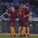 Roma-Sampdoria-el shaarawy nainggolan mario rui gol esultanza