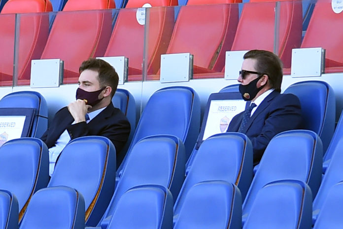 Soccer: Italian Serie A ,As Roma v FC Crotone Ryan and Dan Friedkin president of Roma during the Italian Serie A soccer