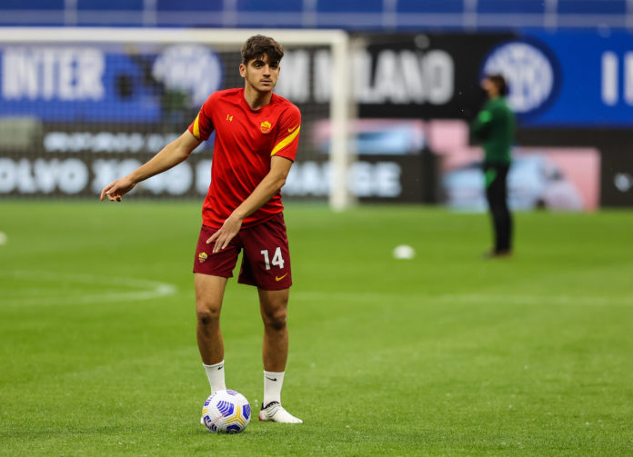 FC Internazionale vs AS Roma - Serie A 2020/21 - 12/05/2021 Gonzalo Villar of AS Roma warms up during the Serie A 2020/2