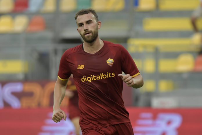 Borja Mayoral of AS Roma celebrates after scoring the goal of 1-1 during the pre season friendly football match between