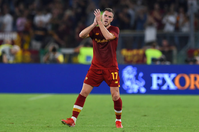 Soccer, serie a match , AS Roma v Fiorentina Jordan Veretout of AS Roma during the Serie A match between AS Roma v Fiore