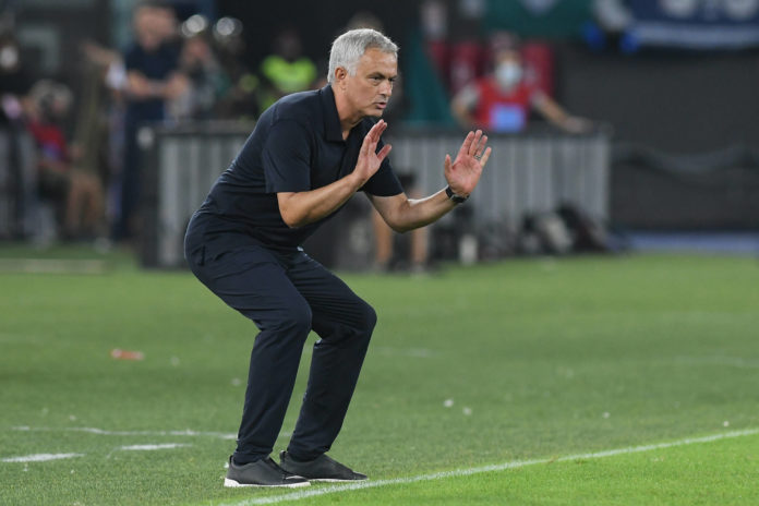 26th September 2021; Stadio Olimpico, Rome, Italy; Italian Serie A football, SS Lazio versus AS Roma; Roma trainer Jose