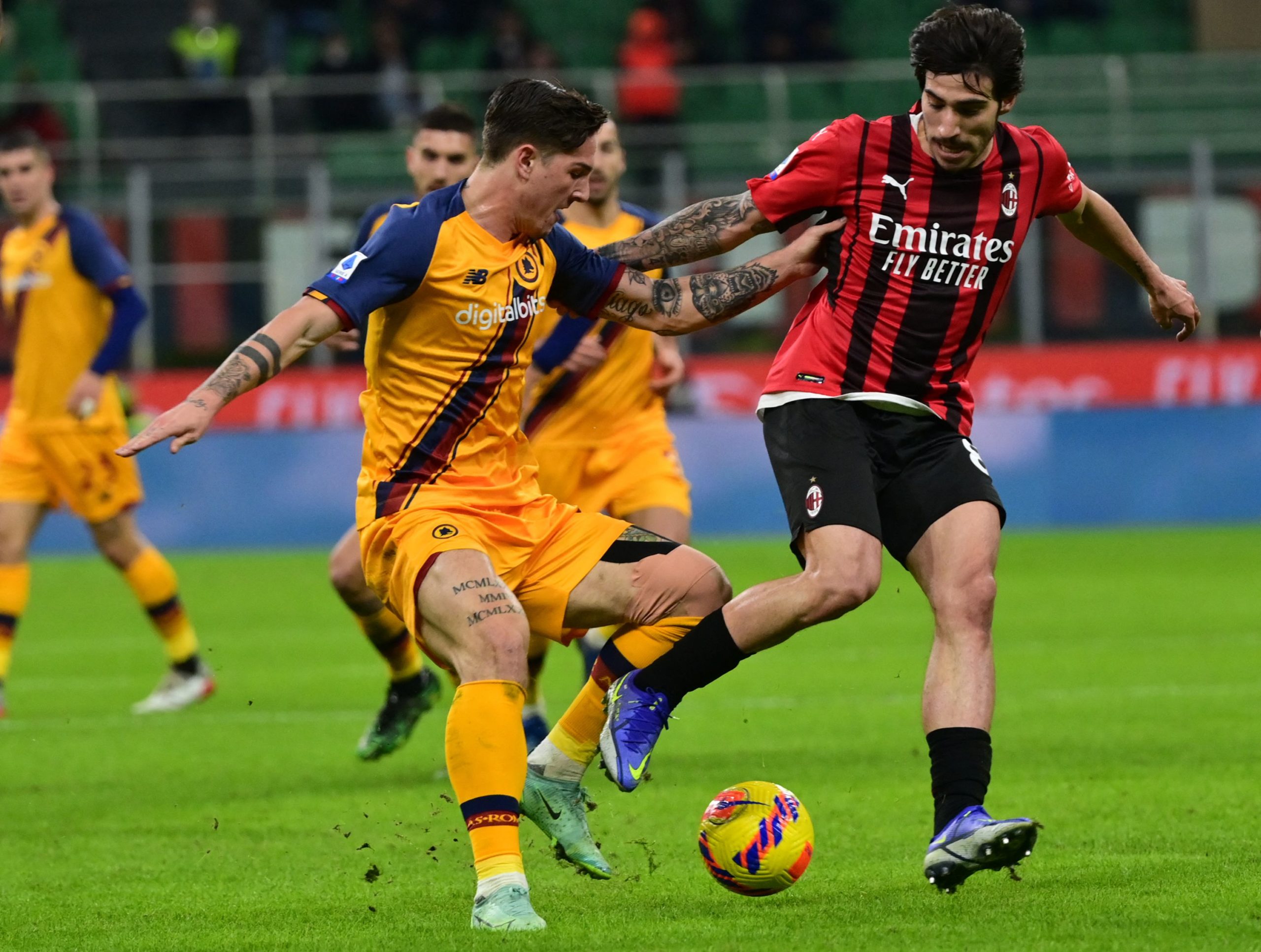 Milan vs roma. Milan Player. Milan footballer Tonali Wallpaper.