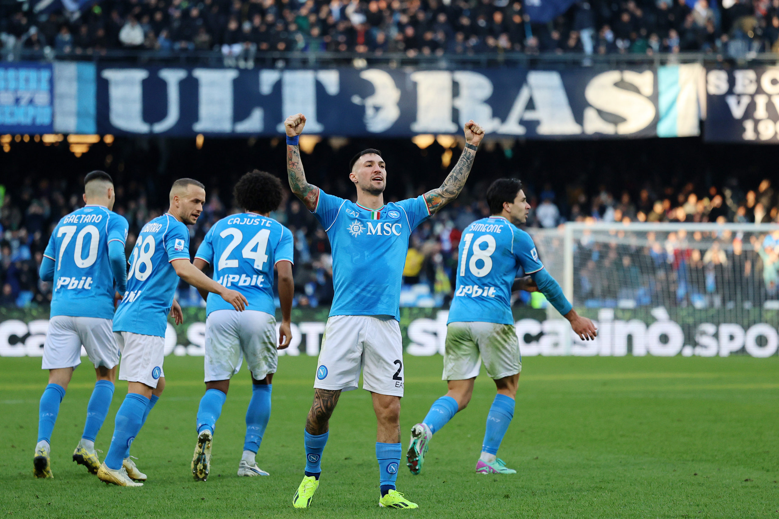 Tutti disponibili per la super sfida con i giallorossi