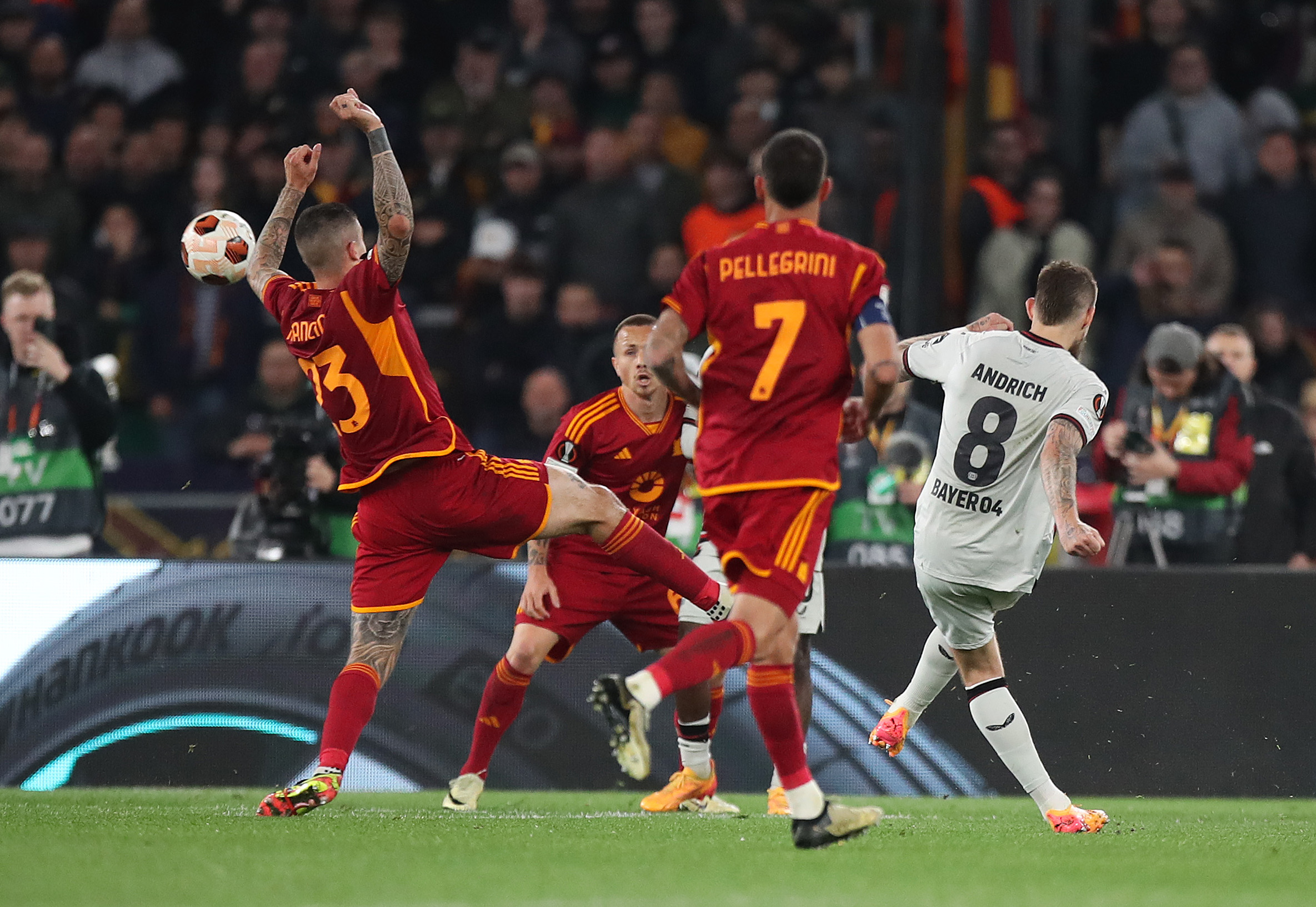 Il Bayer castiga la Roma: all’Olimpico finisce 0-2