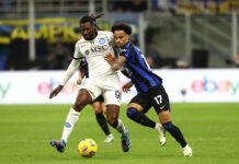 Napoli, allarme Anguissa: problema muscolare in nazionale, a rischio per la Roma