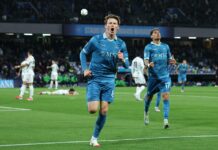 Napoli, stop McTominay a Marassi: fastidio al gluteo e Roma nel mirino