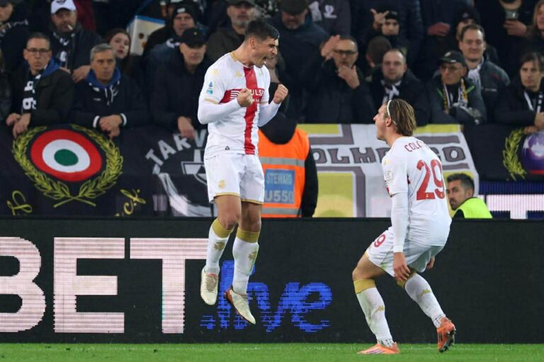 De Rossi vince il duello a distanza con Zaniolo: il Genoa passa a Udine