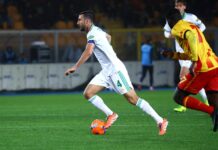 Ammonito Cristante: il centrocampista era diffidato e salterà Roma-Sassuolo