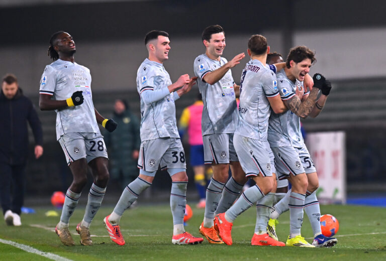Verona-Udinese 1-3: i friulani banchettano al Bentegodi, per Zanetti è crisi nera