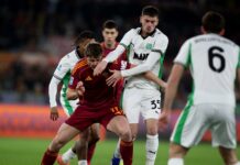 LIVE – Roma-Sassuolo 0-0: fuori Ferguson per infortunio