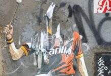 Roma, vandalizzato il murales di Antonio De Falchi: Drugi promette il ripristino – FOTO