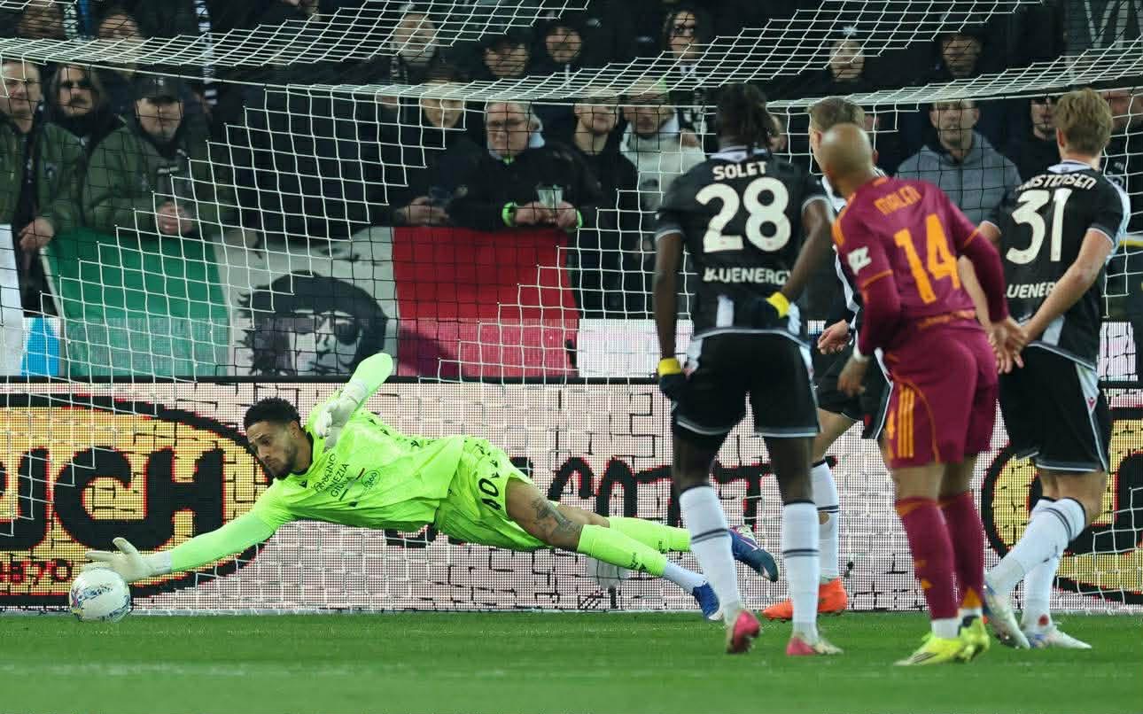 Udinese-Roma, Okoye: “Contento di aver aiutato la squadra con la mia parata”