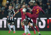 Udinese-Roma: Gasp frenata Champions. L’attacco fatica, Malen spento