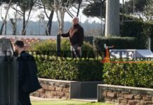 Roma, rifinitura verso Bologna: Soulé ancora a parte, prosegue il recupero di Dybala. Presente anche Ranieri – VIDEO